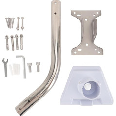 Kuuleyn Satellitenrohradapter Mount, professionelle einfache Installation Stabile Unterstützung Satellitenmontage Kits für Gen 3 Dach Satelliten RV Van Mobile Home Outdoor