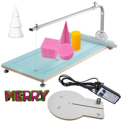 VEVOR Foam Cutting Machine Hot Wire Foam Cutter Cutting Height/Width 25/46 cm Called Workbench Styrofoam Cutter Adjustable Angle for Foam Sponge KT Board Foam Carving Modelling