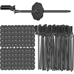 100 Stück Solarmodul-Schutz-Clips, 33 mm, Nylon, Solarmodul-Schutz-Clips, Zaun-Clips, Zaun, Tierschutz, Befestigungsclips für Vogeldraht, Taubenzaun, Solarpaneele