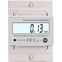 Multifunction 380V 3 Phase 4 Wire Wattmeter Power Bidirectional Meter KWH Voltage Current 100A AC 50Hz 60Hz Solar PV