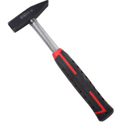 Connex COX610030 Engineer's Hammer with Tubular Steel Shaft/2C-Handle, Black/Red/Silver, 300 g