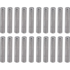 6 Mm D Welle Edelstahlstangen Präzisionsboden D Schaft für Roboter Dreh- und Ingenieurgeräte, 20 Packung von 20