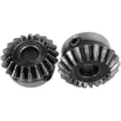 LMPVPDGADZ Kegelradgetriebe, 1,5 M20T, Lochdurchmesser 8/10/12/14/15/16 mm, Präzisionskegelrad, Karbonstahl, 90 Grad, CNC-Maschinenteile (20 Stück, 1,5 M20T, 15 mm Loch)