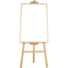 Tragbare A-Ständer-Staffelei, Faltbare Metallhalterung, Holzrahmen, Stativ, trocken abwischbar, für Zuhause, Büro, Schule, Geschäft, Ausstellungskunst, 50 x 70 cm