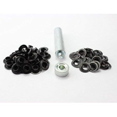 Folding Temple Impact Tool Eyelet Tools Eyelet 8 mm 100 Eyelets Brass (Burnished Black Punches
