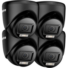 ANNKE HD-TVI 1080P Home Security Cameras, 2MP Day Night Vision, Intelligent Color Night Vision, IP67 Weatherproof Housing, Pack of 4