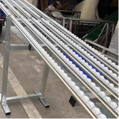 COUIVQA Förderband, kraftloser Transport, Rollenförderer, Leichtlastförderer, Lager-Frachthandhabung, Fördertisch mit Gleitrollen für multifunktionale Entladerutsche (B 16 Zoll/40 cm 6).