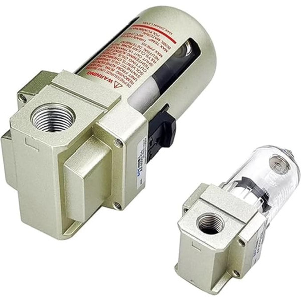 AF2000-02 1/4 Zoll AF3000-03 3/8 Zoll AF4000-04 1/2 Zoll pneumatischer Luftfilter Kompressorfilter Manueller Ablassölabscheider (AF3000-03 PC6-03, Kupferfilter)