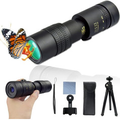 30x40 HD Telescope Monocular HD Waterproof BAK4 Prism Monocular Telescope with Tripod Interface for Bird Watching, Hunting, Hiking