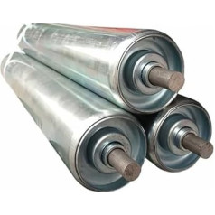 FörderbandTragrollen Förderband, 3 PCS Austausch der Edelstahl-Förderrolle, Schwerkraft-Förderbandrolle, für Materialhandhabung, Laderampe, Montagelinie, Einfache Installation(D 25 mm,L 500