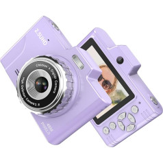 Andoer Digital Camera, 1080P 48MP Photo Camera, Compact Camera, Portable 2.8 Inch Vlogging Camera with 8X Digital Zoom, Gift for Boys, Girls, Children, Adults, Teenagers, Students, Blue