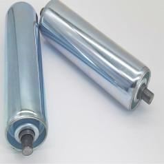 tragrollen förderband 2er-Set Ersatzrollen aus Edelstahl, 100 200 300 400 500 600 700 800 900 1000 mm lange Förderband-Schwerkraftrolle, für Rollenständer, Holzbearbeitung, sanfte Bewegung(Dia 60MM/2
