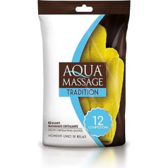 ARIX | 24 x Aqua Massage Tradition Exfoliating Gloves for Relaxing in the Shower, Removes Impurities and Clears Pores - 12 Packs