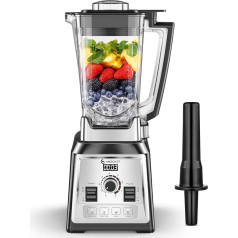 AMZCHEF Stand Mixer 2000 Watt | 2L Mixer High Performance Mixer | Blender with 8 Adjustable Speeds and 4 Preprogrammes for Crushed Ice, Smoothie Maker, Meat Mixer | BPA-Free