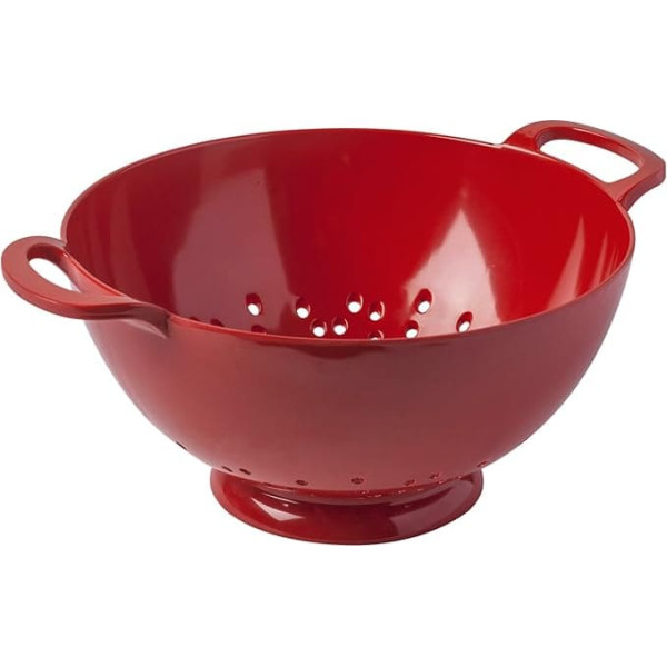 Zeal Melamine Colander Medium Red (8”/20cm), 26 x 20 x 11 cm