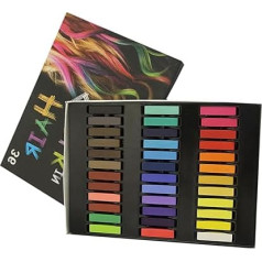 DEARMAMY 1 Satz Farben Temporäre Haarfarbe Waschbare Haarfärbestifte für Einmalige Haarfärbung und Einfach zu Verwenden für Looks