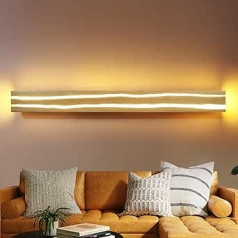 ZMH Wall Lamp LED Wall Light Wood 16 W Hallway Lamp Indoor 100 cm Warm White Staircase Lamp Modern Living Room Lamp Design Bedroom Lamp Wall Lighting for Living Room Bedroom Hallway Staircase