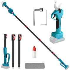 Electric Pruning Shears 40 mm, 2-in-1 Electric Pruning Shears Telescopic Compatible with Makita Batteries, Battery Pruning Shears, Maximum Range up to 2.2 m, Branch Cutter Rose Shears Wireless