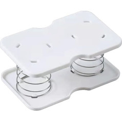 Naroote Tissue Box Spring Holder, Tissue Box Holder, Strong Load Bearing Capacity Robust Automatic Lifting Double Spring Tissue Box Spring Support Flexible For Kitchen