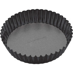 MasterClass Non-Stick Extra Deep Fluted Tart Tin / Flan Dish With Loose Base, 25 cm (10”)