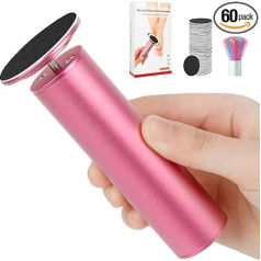 Electric Foot File Hard Skin Remover, Professional Electric Foot Sander, Pedicure Tools (Adjustable Speed) with 60 Sandpaper Discs and Clean Brush for Dry Dead