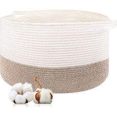 Laundry Basket Large Baby Laundry Baskets Toy Children's Storage Basket with Handle Washing Basket Collector Braided Foldable for Blankets Cushions Toys in Children's Room 55 cm x 35 cm