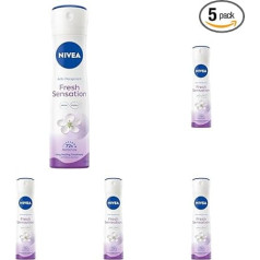 NIVEA Antitranspirant Fresh Sensation Spray, 150ml (Packung mit 5)