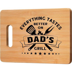 Gifts for Dad, Dad Gifts, Father's Day Gifts, Gifts for Dad - Personalised Bamboo Cutting Board Gifts for Dad Christmas - Christmas Day Gifts for Dad, Best