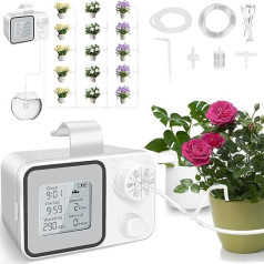 Automatic Indoor Watering, Self-Watering System for 15 Potted Plants, Automatic Drip Irrigation Kit, Automatic Drip Irrigation Set for Indoor, Garden, Balcony Plants