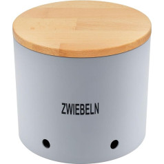 Magu Natur-Design Onion Pot Grey Made from a Polymer Made from Natural Materials Onion Container Storage Container