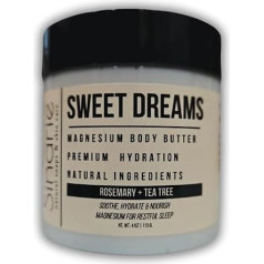 Sweet Dreams Magnesium Emulsified Body Butter, 4 oz, 1 Piece | Mango Butter | Premium Magnesium Oil | Natural Ingredients | Magnesium Lotion | Essential Oil from