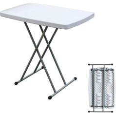 SogesHome HP-76X-SH-01 Folding Table Height Adjustable Camping Picnic Party Portable Lightweight Portable 76x50cm