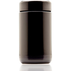 Infinity Jars 150 ml (5.07 fl oz) Tall Black Ultraviolet Refillable Empty Glass Screw Top Jar by Infinity Jars
