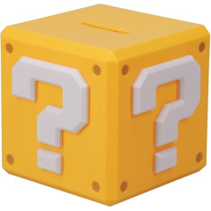 Super Mario Money Box with Question Pad Official Licensed Product for Children's Room Accessories and Decoration Paladone