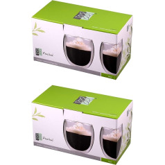 Feelino 400 ml jumbo double-walled glass double-walled thermal glasses / glasses with floating effect keep warm and cold for longer / cappuccino glasses / latte glasses / by Rondini