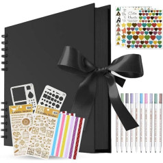 KASZOO Photo Album to Design Yourself, DIY Photo Book with 80 Pages, Suitable as a Graduation Gift, Birthday Present, Wedding Present, Valentine's Day Gift and More