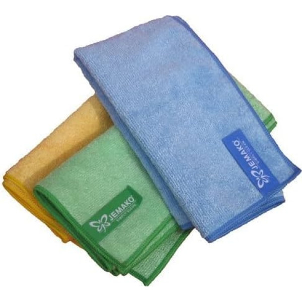 Jemako Professional Cloths Set of 3 in Yellow, Green and Blue