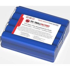 TFC SuperClay I Permanent Plastic Clay I Modelling Clay I Made from High-Quality Waxes (100% Beeswax) and Oils I Dark Blue 500 g