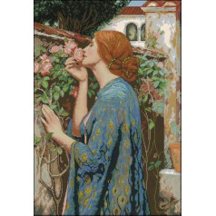 the soul of rose Counted Cross Stitch Kit,14ct,198 * 288stitch 48 * 63cm Count Cross Stitches