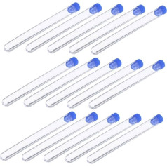 KOCKSHION 100 Stück Kunststoff Probenröhrchen mit Leckdicht Transparent für Labortests und Probenlagerung Praktisch für Einfache Handhabung und Sichtbarkeit