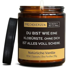 Funny Scented Candle with Saying for Best Friends | Handmade from Soy Wax | In Gift Box | Sustainable Birthday Gift Friendship Girlfriend Boyfriend Partner Sister BFF | Vanilla