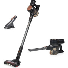 Princess Dynamic Storm - Powerful Brushless Motor - Hygienic Container Emptying - 30 Minutes Cordless Cleaning - Brush with LED Light - Parking Mode - Handheld Vacuum Mode - 39390