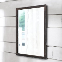 AAZZKANG Black Mirror for Wall Rectangle Wooden Frame Decorative Wall Mirror for Bedroom Living Room Bathroom