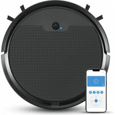 TOPINCN Sweeping Robot Vacuum 9 W 3.7 V App Control Automatic Vacuum Cleaner with 400 ml Dust Box for Sweeping and Wiping