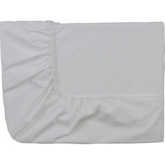 ESSIX Royal Line Cotton Percale Fitted Sheet, pearl grey, 140 x 190 cm