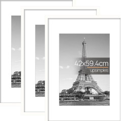 A2 White Picture Frames - Pack of 3