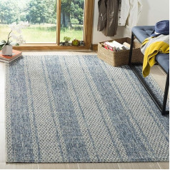 Safavieh CY8736-36812 Rafal Multi-Purpose Indoor/Outdoor Rug, Synthetic Light Grey/Blue, 78 x 152 x 0.25 cm