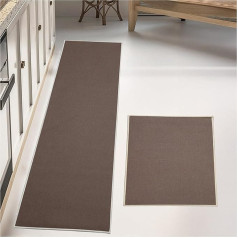 SunshineFace Kitchen Mats and Runners, 2 Pack Non-Slip Kitchen Rugs, Absorbent Floor Mats, Carpet Runner for Home, Office, Laundry, Hallway