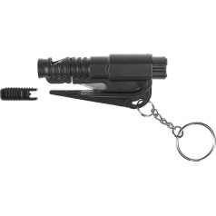 Guard Dzīvības glābšanas rīks - svilpe, jostas nazis, stikla lauzējs (yc-004-bl)