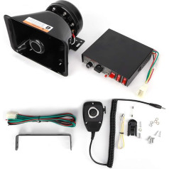 Car Alarm Horn System 130dB 200W Loud Car Alarm Horn Kit 9T with Megaphone Speaker